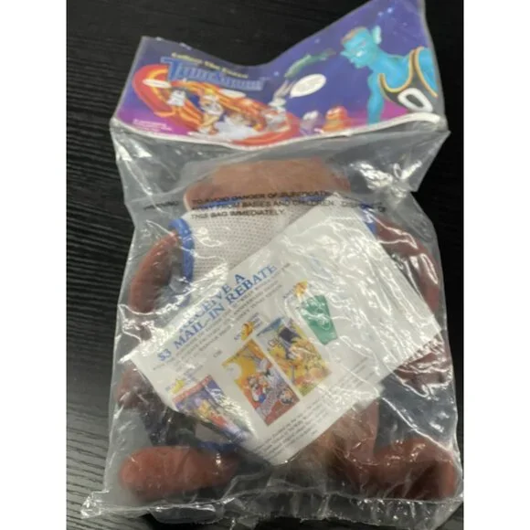 Vintage 1996 Warner Bros. Space Jam Plush Set Featuring Taz & Daffy Duck In Orig - Picture 5 of 5